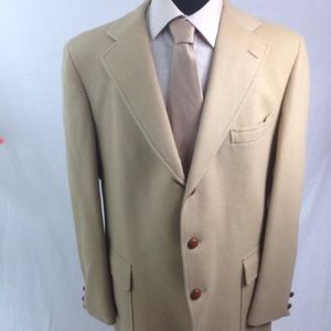 Griffon Clothes CAMEL HAIR Sports Coat Beige